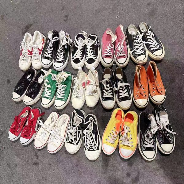 Breathable Second-hand Original High Top Low Top Brand Canvas Shoes Unisex Clearance Sale