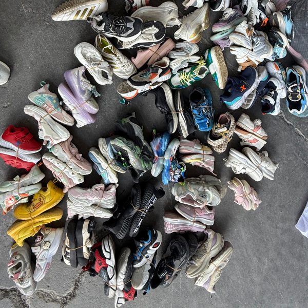 双3 Accessories Shoes Stock Used Comfortable Brand Upper High Quality Children Sport Sneakers