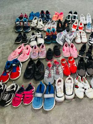Accessories Shoes Stock Used Comfortable Brand Upper High Quality Children Sport Sneakers