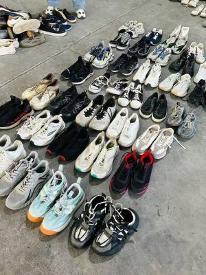 Breathable Trendy Mix Men's Casual Anti-slip Second Hand Lining Sports Canvas Trainers Shoes for Man