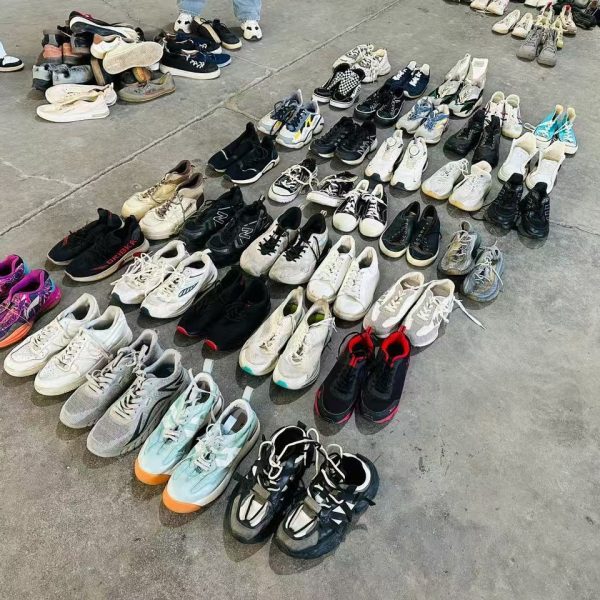 Breathable Trendy Mix Men's Casual Anti-slip Second Hand Lining Sports Canvas Trainers Shoes for Man